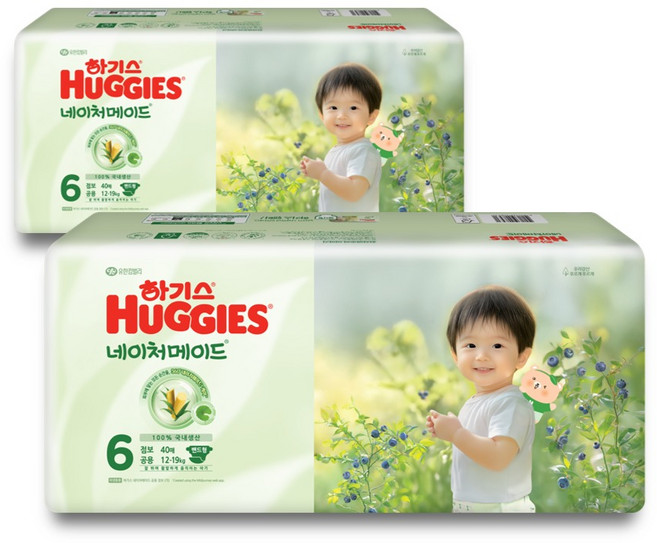 HUGGIES 好奇 NATURE MADE 黏貼型紙尿褲 JUMBO 男女通用, 6階段, 80張