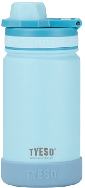 TYESO 泰碩 304不鏽鋼便攜兒童保溫水壺, 1個, 靜謐藍, 420ml