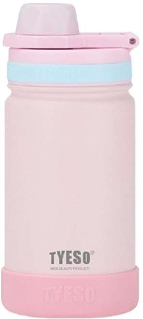 TYESO 泰碩 304不鏽鋼便攜兒童保溫水壺, 1個, 蜜桃粉, 420ml