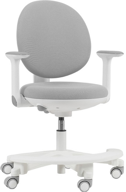 루나랩키즈 아동용 집중력 바른자세 마카롱 의자, 1개, 그레이