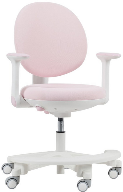 루나랩키즈 아동용 집중력 바른자세 마카롱 의자, 1개, 핑크