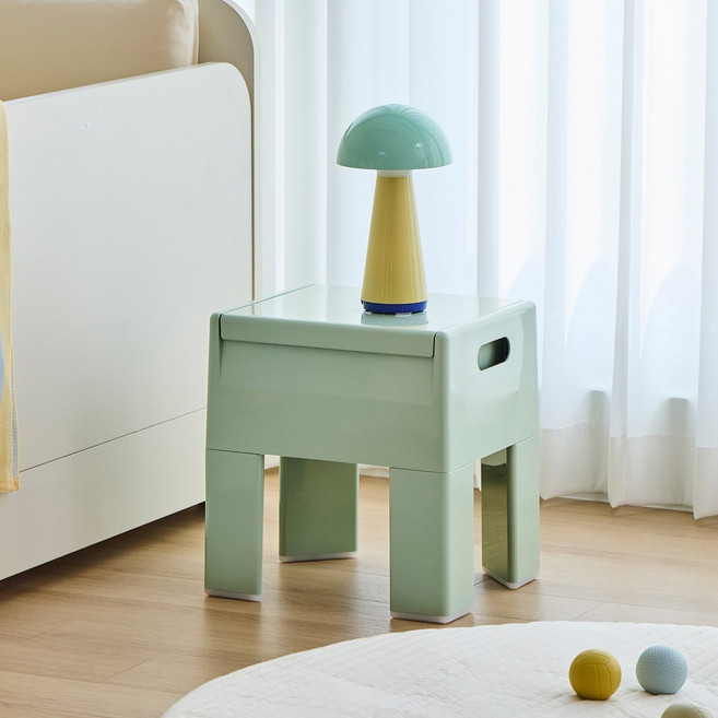 한샘 ABS 다용도 스툴, 세이지그린, 1개