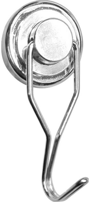 월드크린 360도 회전형 자석 고리 25mm, 실버, 1개