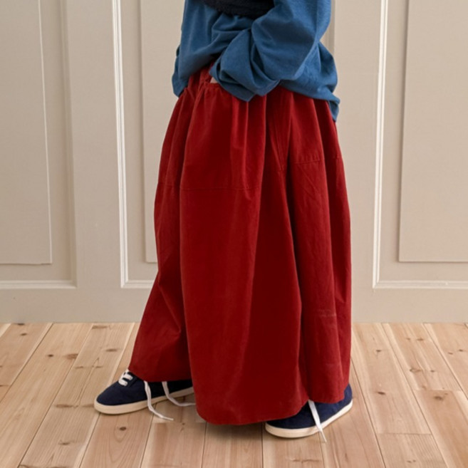골든래빗 봄가을 C 토마토 와이드 팬츠