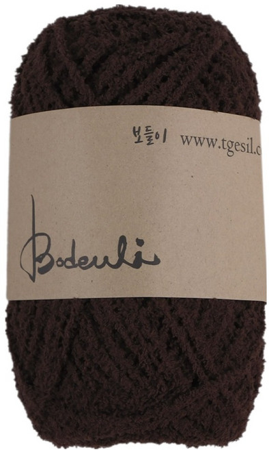 청송뜨개실 보들이 인형실 수면사 뜨개실, 321 진밤색, 1개