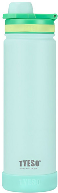 TYESO 泰碩 304不鏽鋼便攜兒童保溫水壺, 1個, 嫩芽綠, 750ml