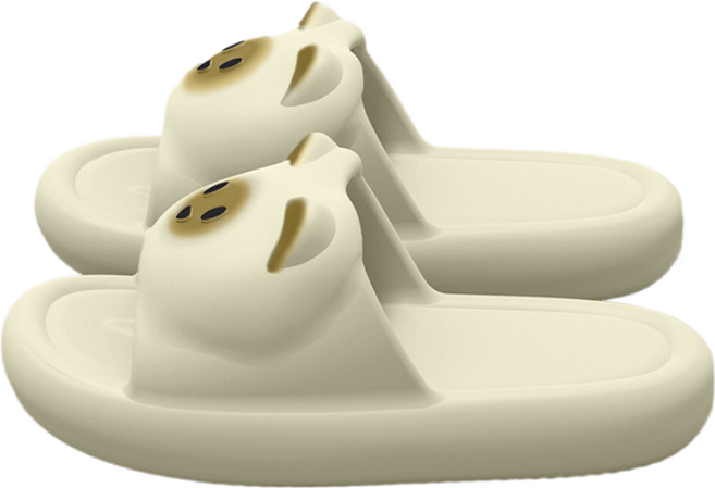 헨센 귀여운 고양이 EVA 말랑 슬리퍼, 화이트, 1개