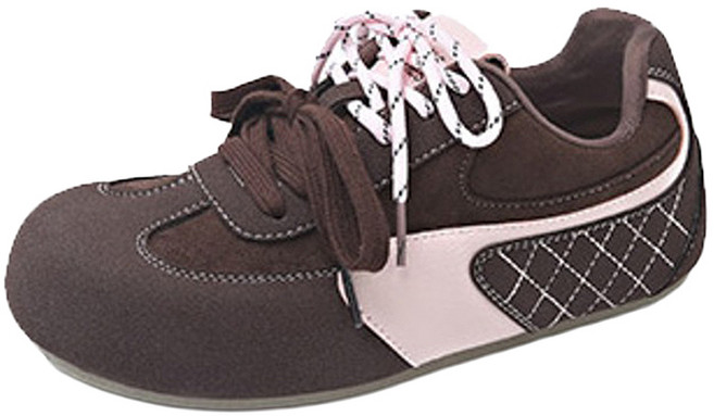 여성용 퀼팅 디자인 스웨이드 쿠션 데일리 운동화 HLBN25S01