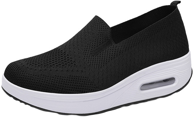 女性氣墊楔型增高套入式運動鞋 HBNN25N57