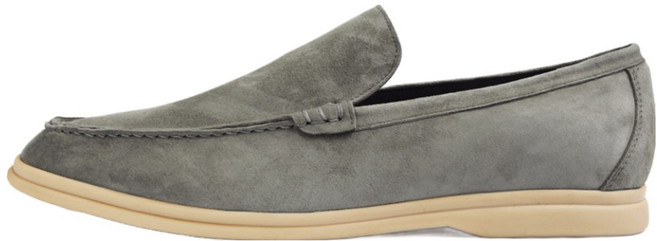 보닌 남성용 양가죽 스웨이드 썸머워크 커먼 로퍼 RO044LGR