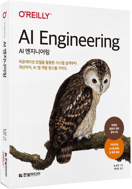 AI 엔지니어링:파운데이션 모델을 활용한 시스템 설계부터 개선까지 AI 앱 개발 원스톱 가이드, 칩 후옌, 한빛미디어
