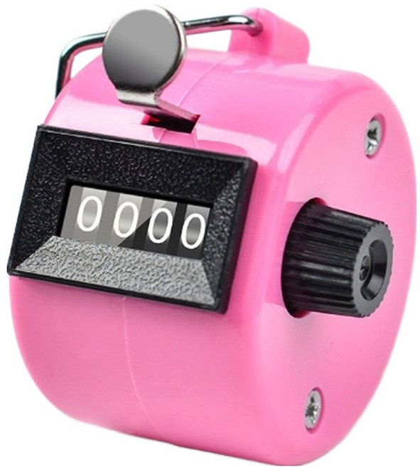 셀리빙 수동 카운터 계수기, 1개, 핑크
