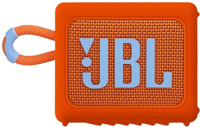 디노 JBL go3 스피커 실리콘 케이스 9.1 x 7.9 x 4.1 cm, 오렌지, 1개