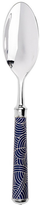 Ercuis Ecluse Art Deco 伊萬裡甜點匙 18.8 x 3 cm, 海軍藍, 1個