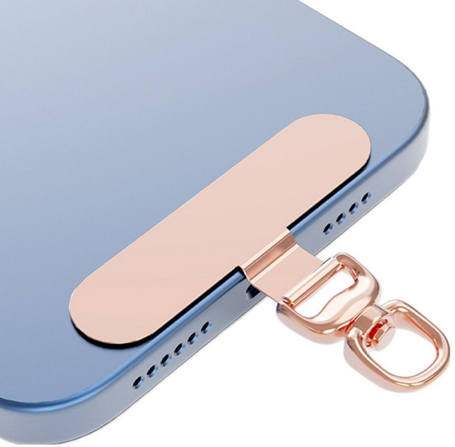 pines 휴대폰 스트랩 태그홀더, 로즈골드, 1개