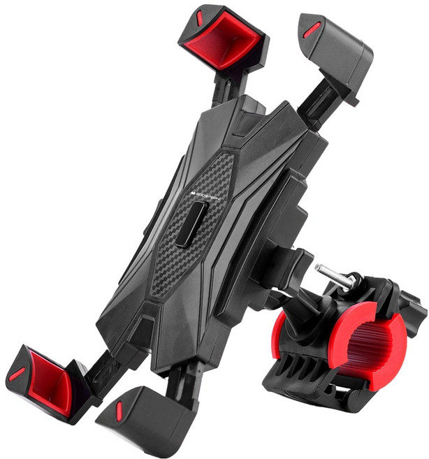 구스페리 원터치 자전거 휴대폰 거치대, 블랙, 1개