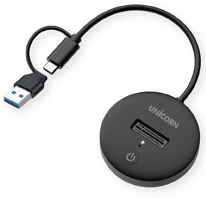유니콘 USB A타입-C타입 NVMe SSD 도킹 스테이션 M.2외장케이스 SM-600DP, 유니콘  SM-600DP, 1개