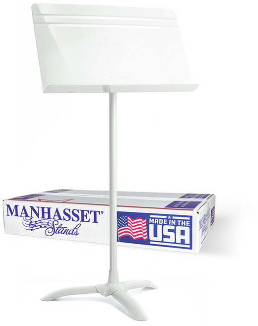 MANHASSET 亮光譜架, 白色((4801-WHI), 1個