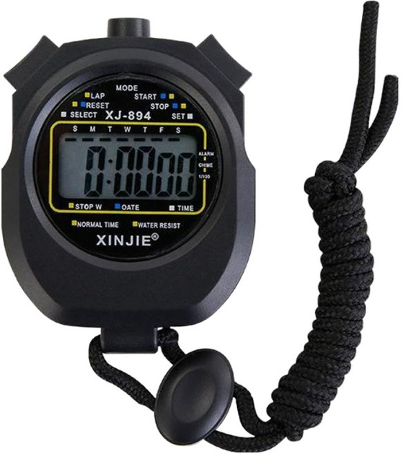 Cel-living 高精準度運動碼錶, 黑色, 1個