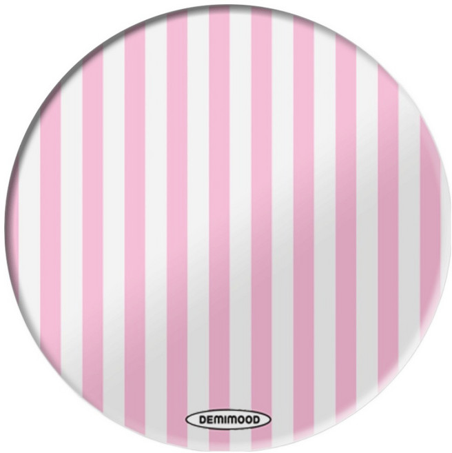 데미무드 티타임 패턴 레시피 아크릴 티 코스터 컵받침, 핑크 아이싱, 1개