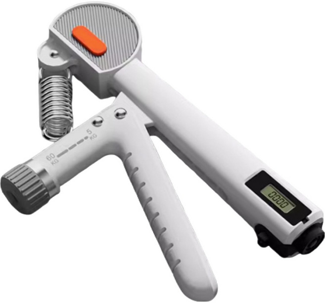 네이처메드 전자 카운트 손목강화 전완근 운동기구 악력기, White, 1개