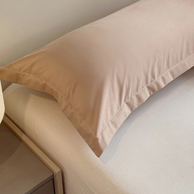 코리드리 사계절 면 사각 롱 베개 바디필로우 커버, 카키