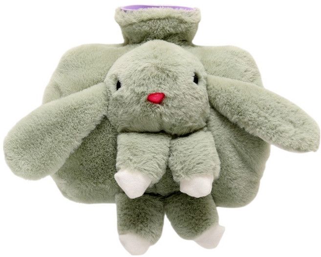 Solre 大容量水袋 溫暖熱水袋 綠色 20 x 24 x 5 cm 1500ml, 1個