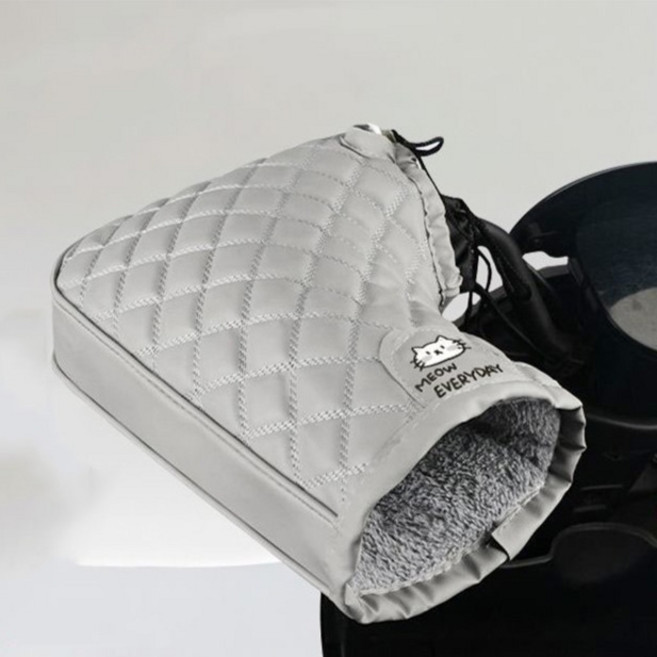 Ez2mk 방한 방풍 방수 오토바이 핸드워머 장갑 양손 세트 MS-1520, 그레이