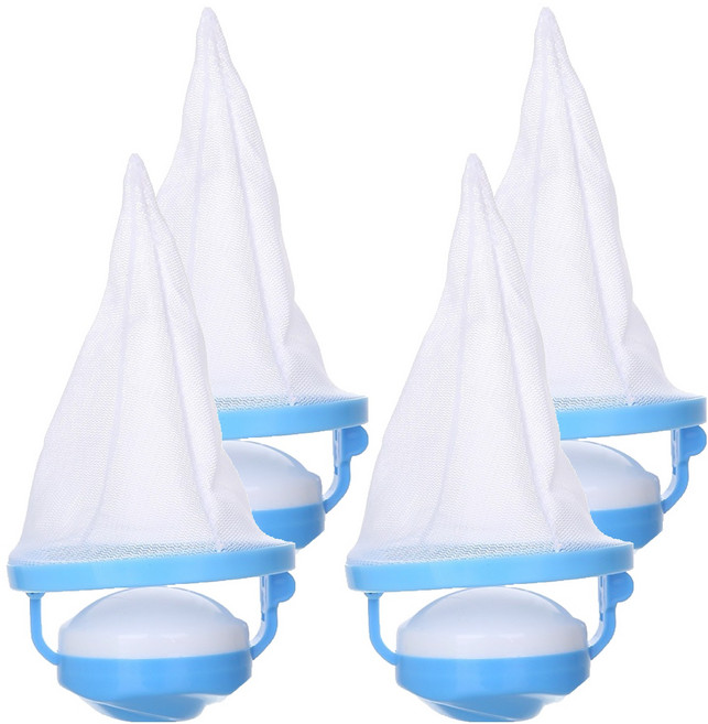 민아루 먼지 거름망 세탁볼, 블루, 4개