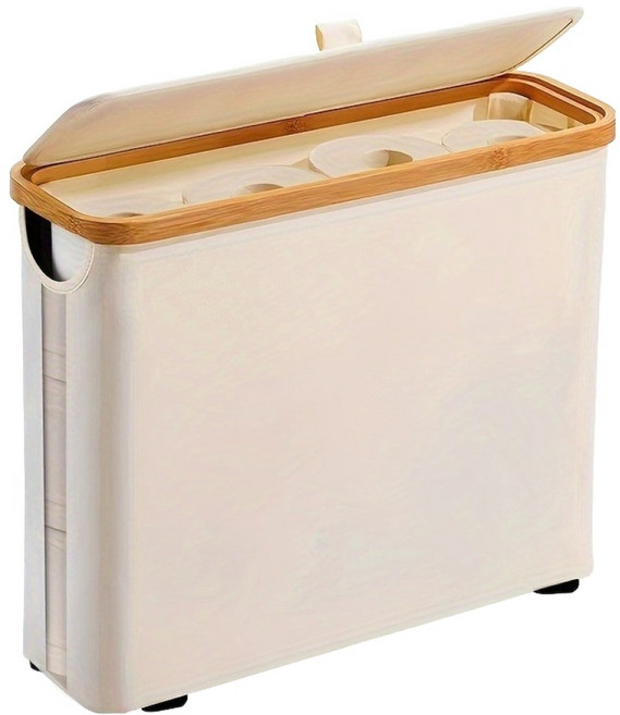 세렌틱 화장지 수납 박스, 베이지, 1개