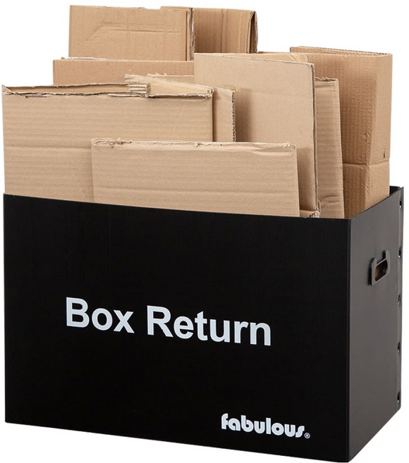 패블러스 리사이클 폴드 박스 수거용 분리수거함, 혼합색상