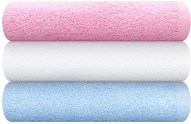 송월타월 업소용 가벼운 다용도 세면타올 32 55g 20수 면사, 랜덤발송, 3개