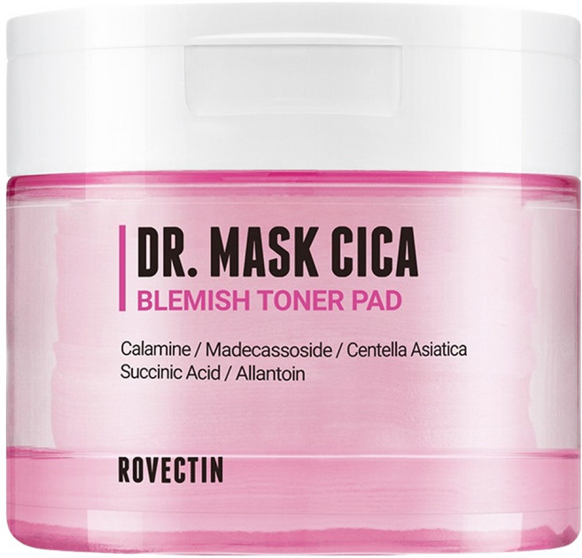 ROVECTIN Dr. Mask 積雪草瑕疵調理化妝棉, 70枚入, 1個