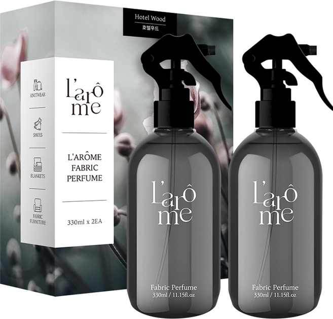 Larome 시그니처 섬유향수 2p, 1개, 330ml, 호텔우드