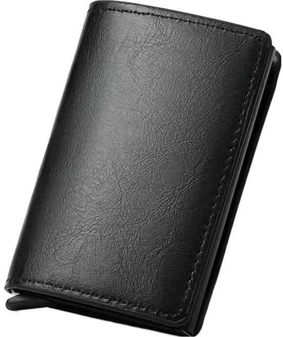 엘쏘 남성용 도난방지 자동 슬라이드 카드지갑 RFID