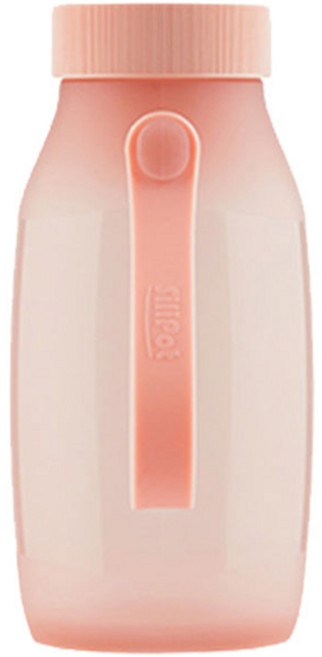 실리팟 실리콘 핸디보틀, 로즈핑크, 400ml, 1개