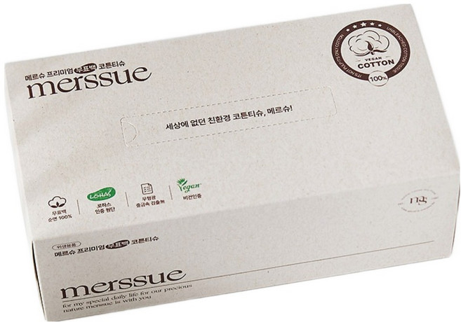 메르슈 유아용 프리미엄 코튼티슈, 1개, 80매