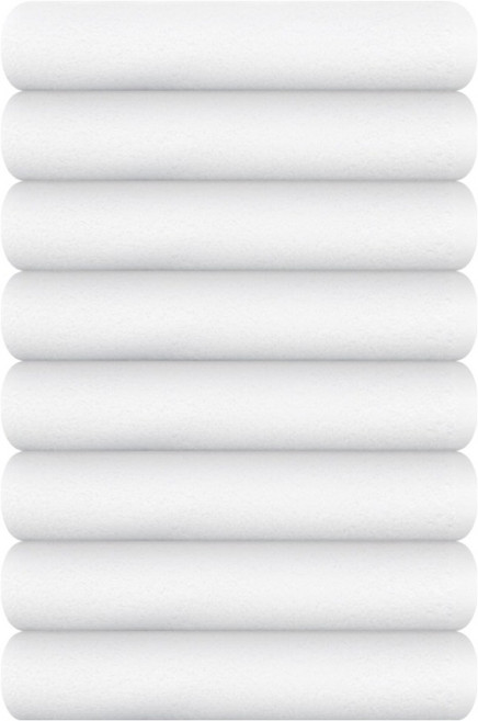 송월타월 다용도 세면타올 32 55g 20수 면사, 화이트, 8개