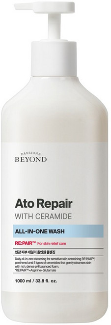 비욘드 아토 리페어 위드 세라마이드 올인원 워시, 1L, 1개