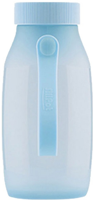 실리팟 실리콘 핸디보틀, 소다블루, 400ml, 1개