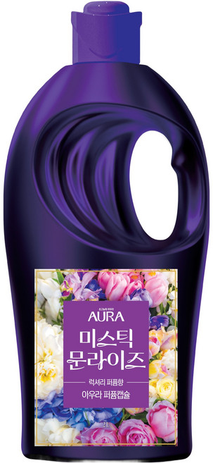 아우라 퍼퓸캡슐 초고농축 섬유유연제 미스틱문라이즈 본품, 2L, 1개