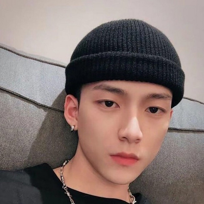 미다미 타이프 컬러풀 심플 무지 비니 1488