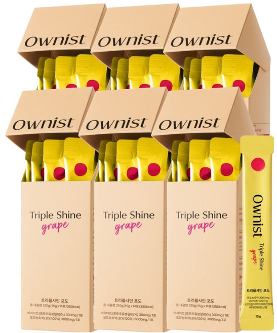 오니스트 트리플샤인 포도 14p, 6개