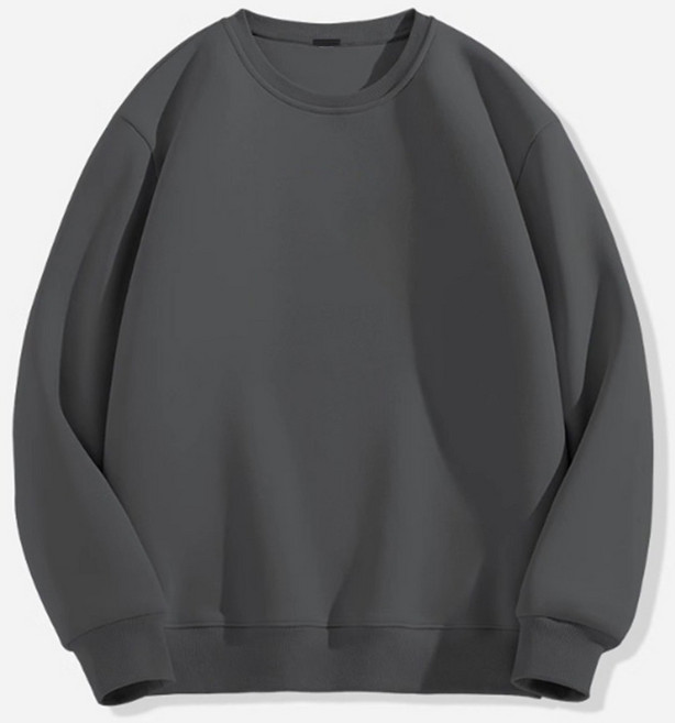 데이소이 남성용 폴리 세미 오버핏 베이직 무지 맨투맨