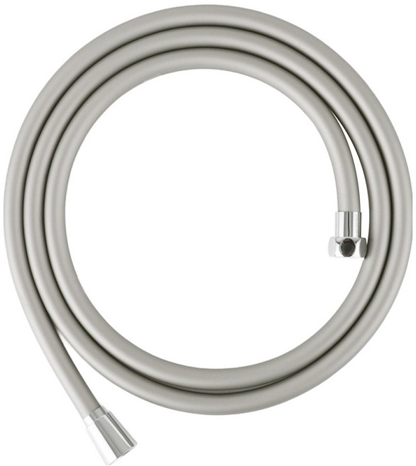 실리콘 튜브형 샤워호스 화이트, 1.5m, 니켈