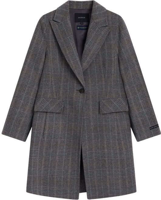 조이너스 여성용 핸드메이드 드롭 숄더 싱글 코트