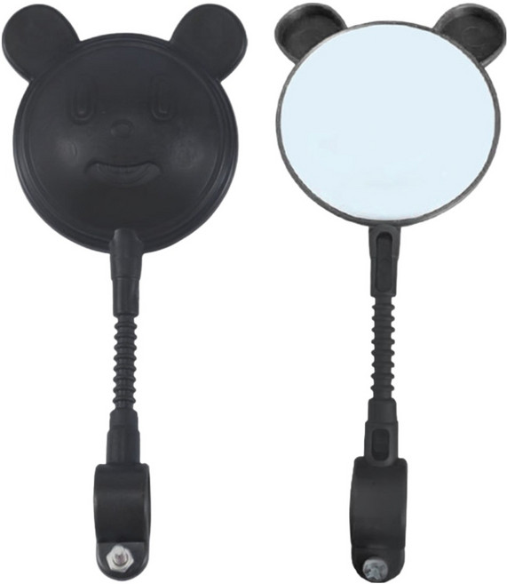 KODACHIEF 남다른 자전거 반사경 180mm, 블랙, 2개