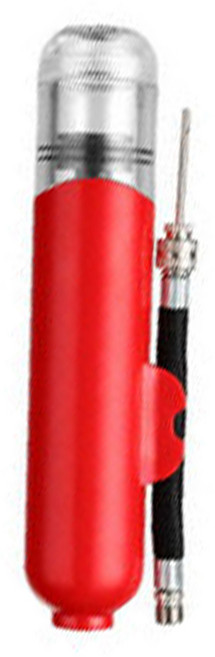 네이처스 파머 축구공 농구공 미니 휴대용 멀티 에어펌프, 레드, 1개