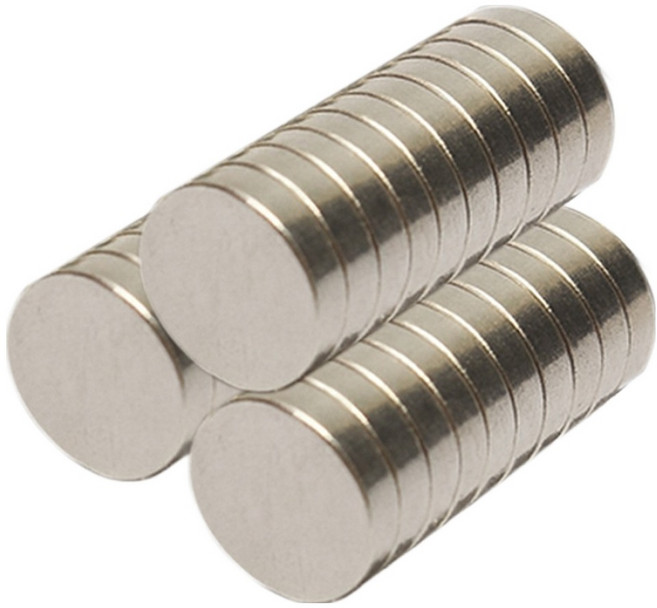 러블리팜 초강력 네오디움 강력 도장형 원형 냉장고 자석 30p, 30개, 실버