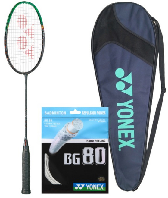 YONEX 羽球拍 已穿線 BG80 + 全拍套組合, ASTROX 99 TOUR, 1套